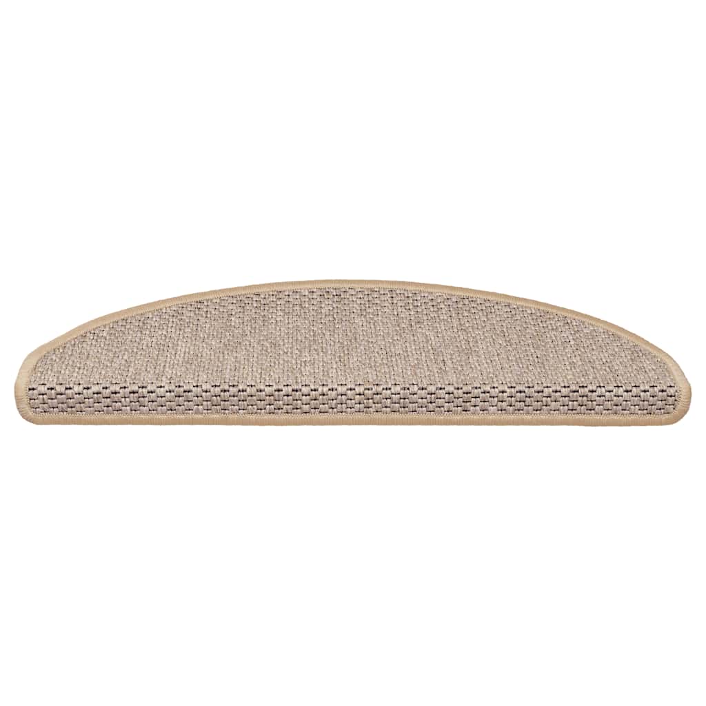 Trapmatten Sisal-Look zelfklevend 30 st 65x21x4 cm lichtbeige