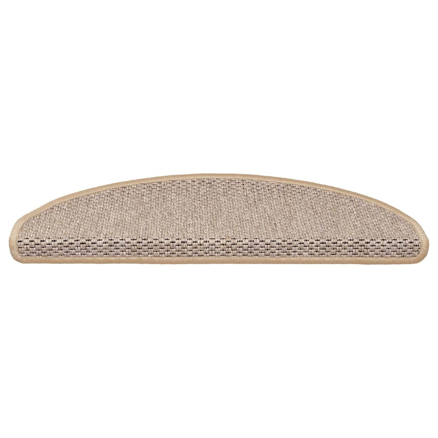 Trapmatten Sisal-Look zelfklevend 30 st 65x21x4 cm lichtbeige