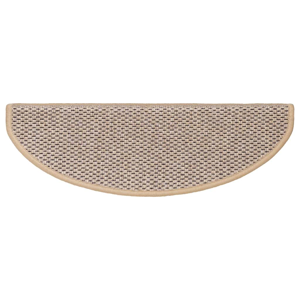 Trapmatten Sisal-Look zelfklevend 30 st 65x21x4 cm lichtbeige