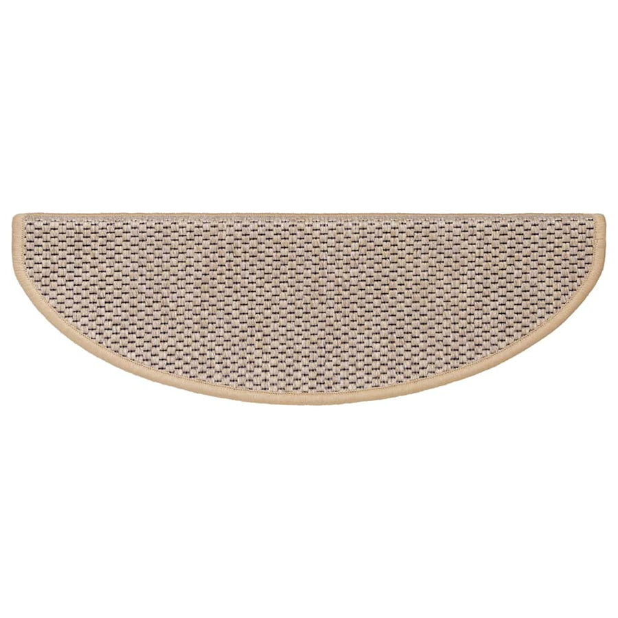 Trapmatten Sisal-Look zelfklevend 30 st 65x21x4 cm lichtbeige