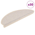 Stair mats self-adhesive Sisal-Look 30 pcs 65x21x4 cm Berber