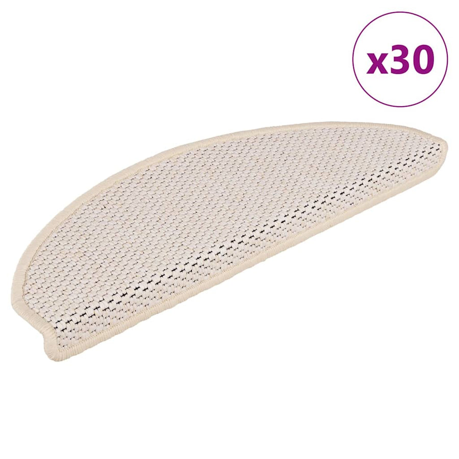 Trapmatten zelfklevend Sisal-Look 30 st 65x21x4 cm Berber