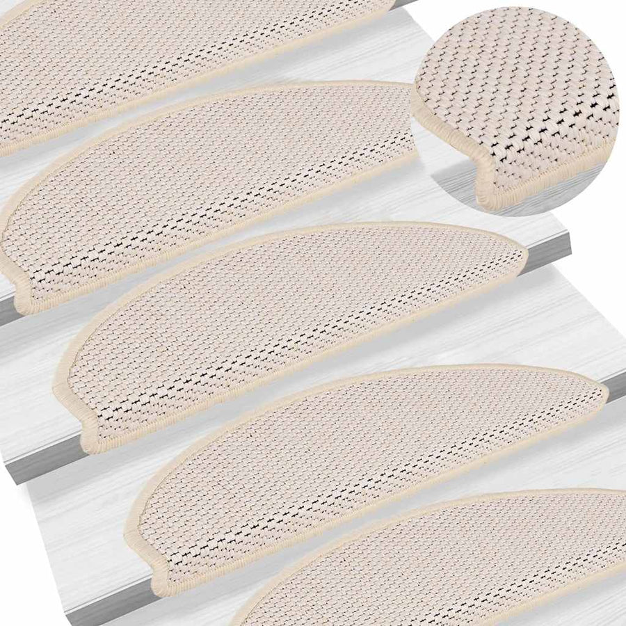 Trapmatten zelfklevend Sisal-Look 30 st 65x21x4 cm Berber