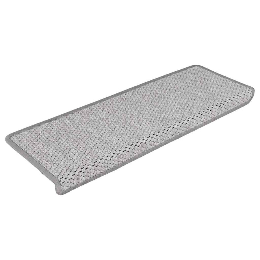 Trapmatten zelfklevend Sisal-Look 30 st 65x21x4 cm Platina