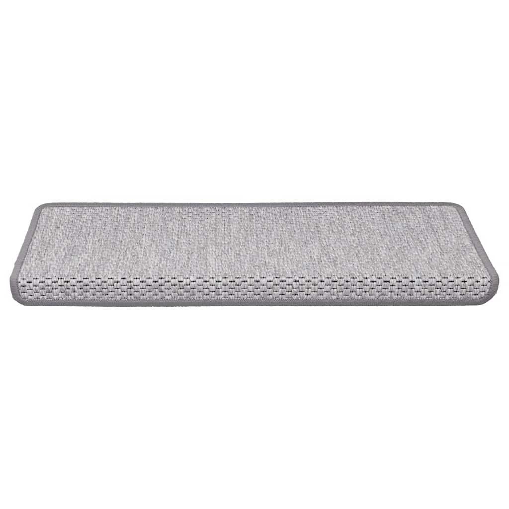 Trapmatten zelfklevend Sisal-Look 30 st 65x21x4 cm Platina
