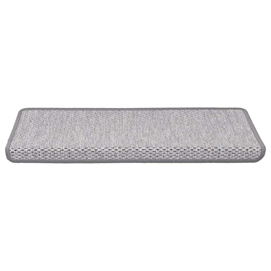 Trapmatten zelfklevend Sisal-Look 30 st 65x21x4 cm Platina