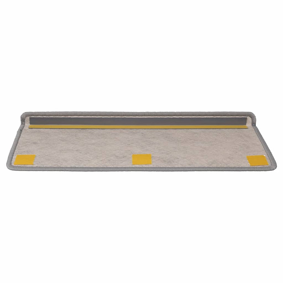 Trapmatten zelfklevend Sisal-Look 30 st 65x21x4 cm Platina
