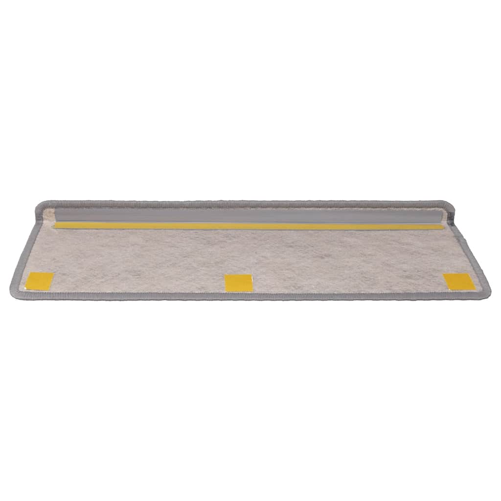 Trapmatten zelfklevend Sisal-Look 30 st 65x21x4cm zilverkleurig