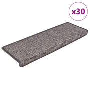 Trapmatten 30 st 65x21x4 cm sisal-look grijs beige