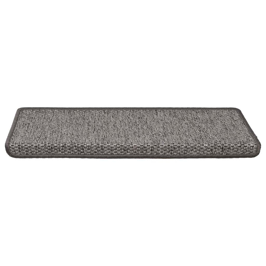 Trapmatten zelfklevend Sisal-Look 30 st 65x21x4 cm grijs beige