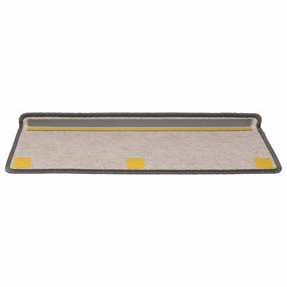 Trapmatten zelfklevend Sisal-Look 30 st 65x21x4 cm grijs beige