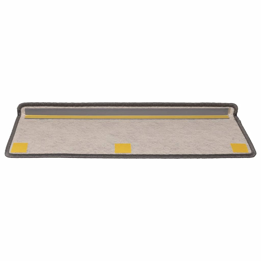 Trapmatten zelfklevend Sisal-Look 30 st 65x21x4 cm grijs beige