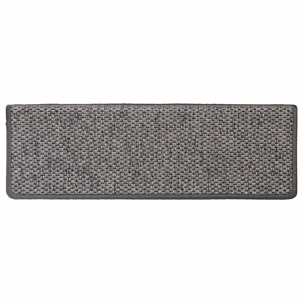 Trapmatten zelfklevend Sisal-Look 30 st 65x21x4 cm grijs beige