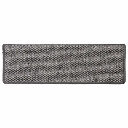 Trapmatten zelfklevend Sisal-Look 30 st 65x21x4 cm grijs beige