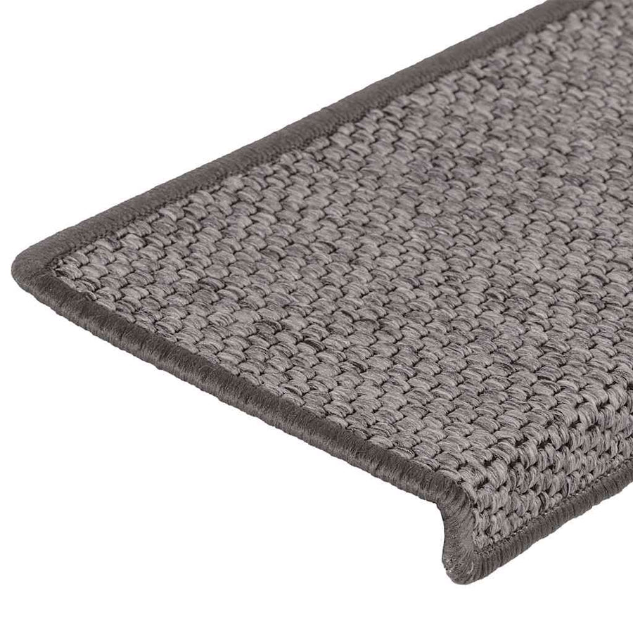 Trapmatten zelfklevend Sisal-Look 30 st 65x21x4 cm grijs beige