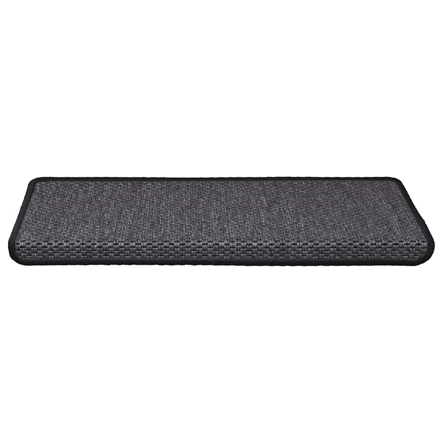 Trapmatten zelfklevend Sisal-Look 30 st 65x21x4 cm antraciet