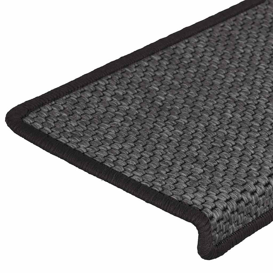 Trapmatten zelfklevend Sisal-Look 30 st 65x21x4 cm antraciet
