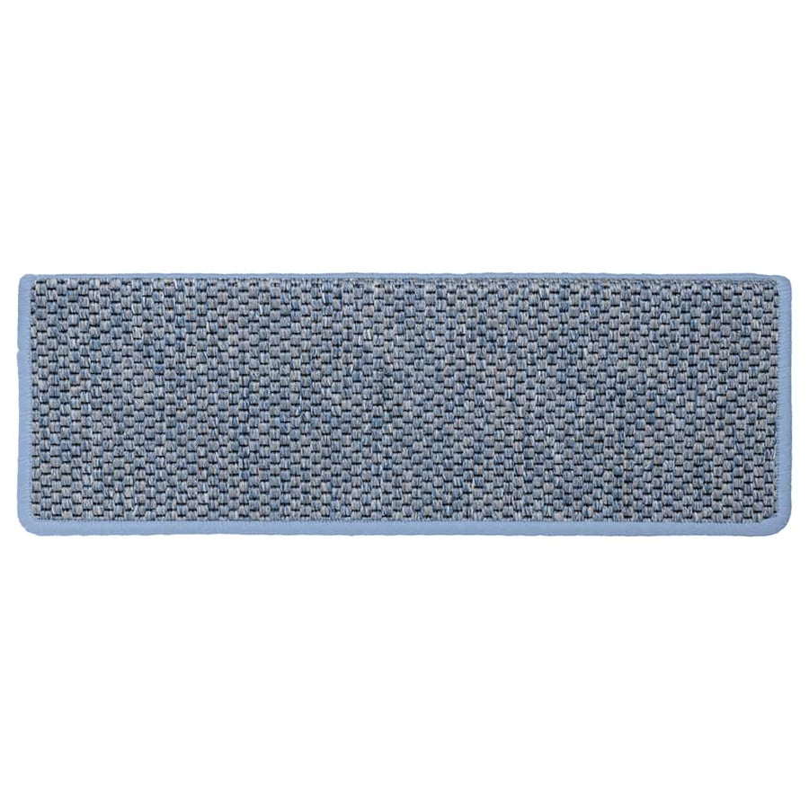 Trapmatten zelfklevend 30 st sisal-look 65x21x4 cm blauw