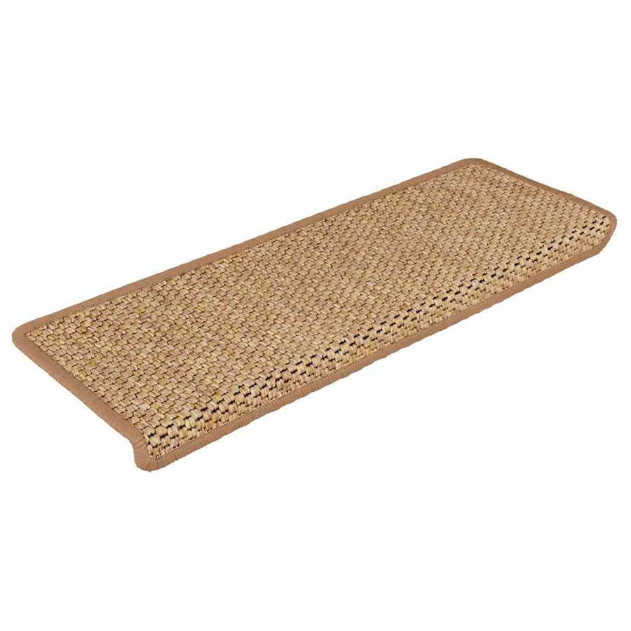 Trapmatten zelfklevend 30 st sisal-look 65x21x4 cm oranje