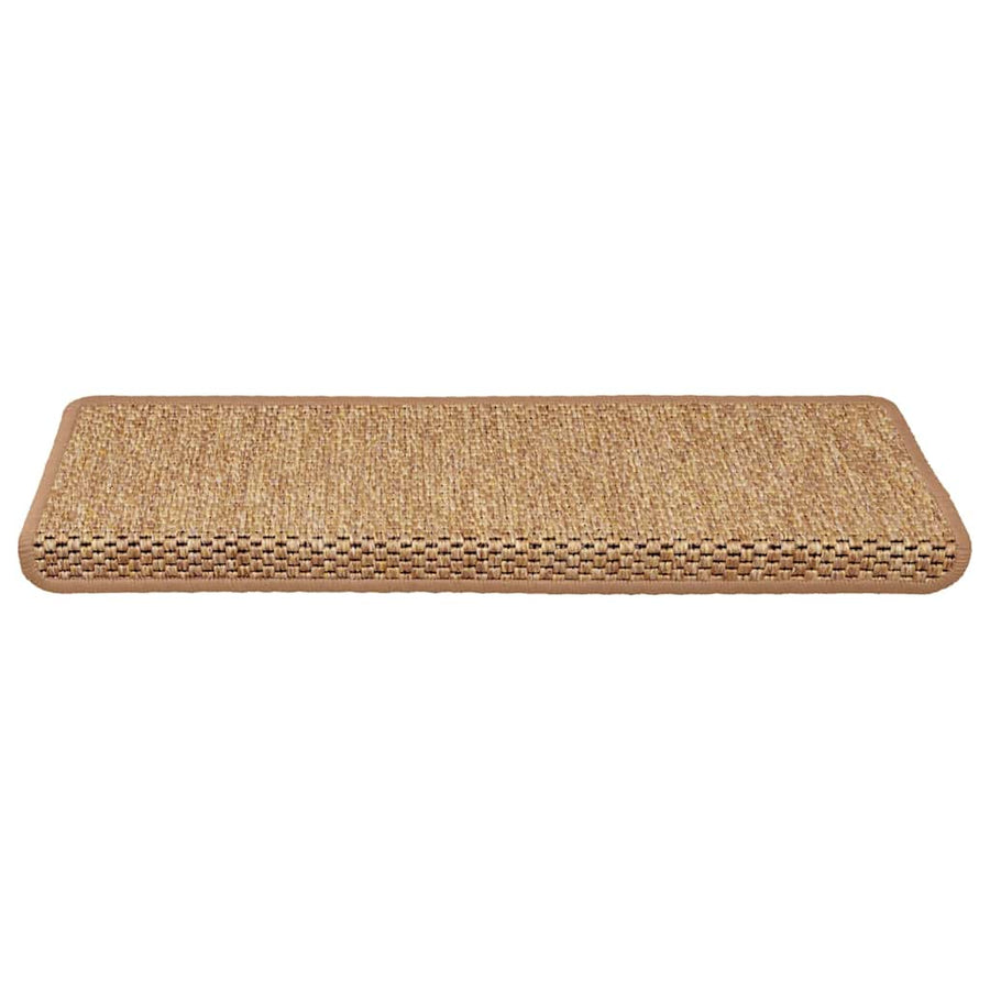 Trapmatten zelfklevend 30 st sisal-look 65x21x4 cm oranje
