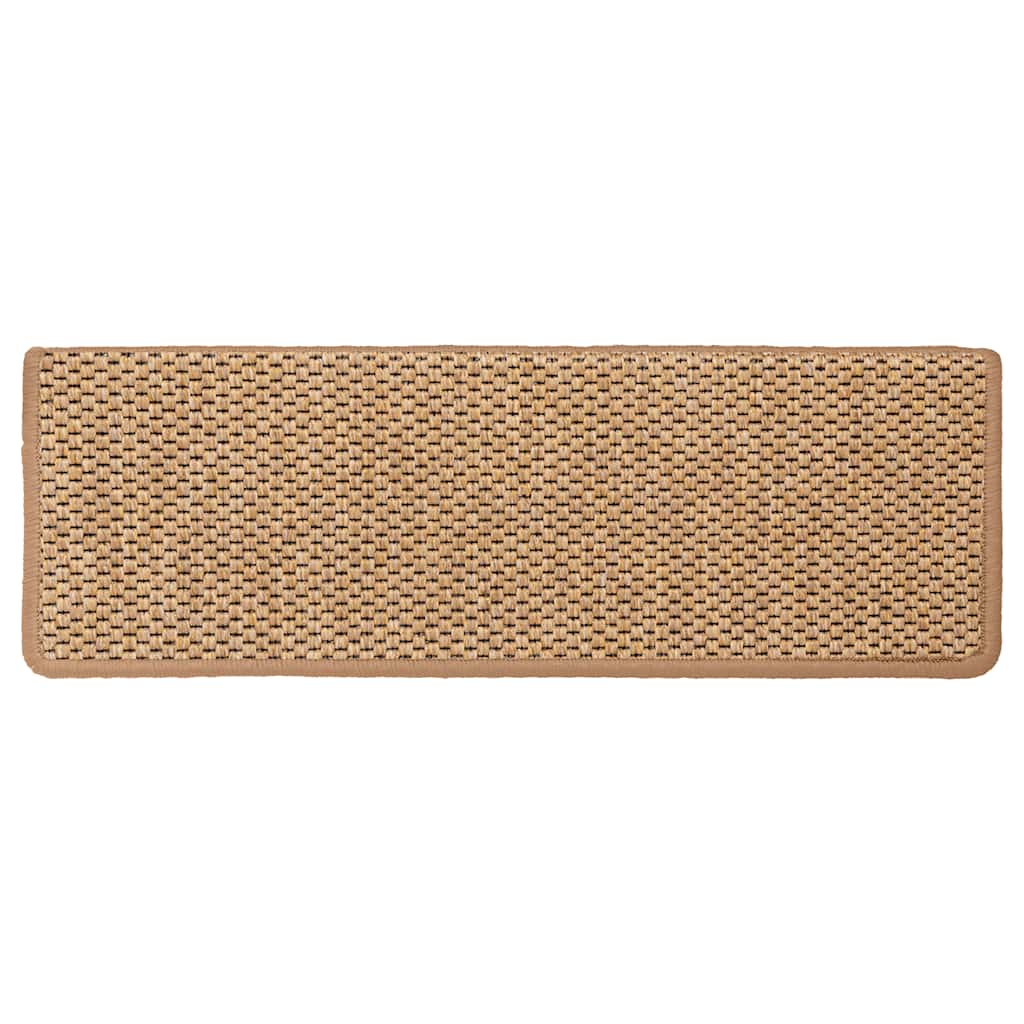 Trapmatten zelfklevend 30 st sisal-look 65x21x4 cm oranje
