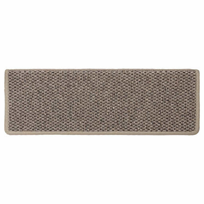 Trapmatten zelfklevend 30 st sisal-look 65x21x4 cm donkerbeige
