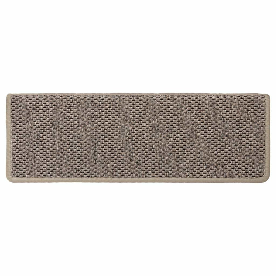 Trapmatten zelfklevend 30 st sisal-look 65x21x4 cm donkerbeige