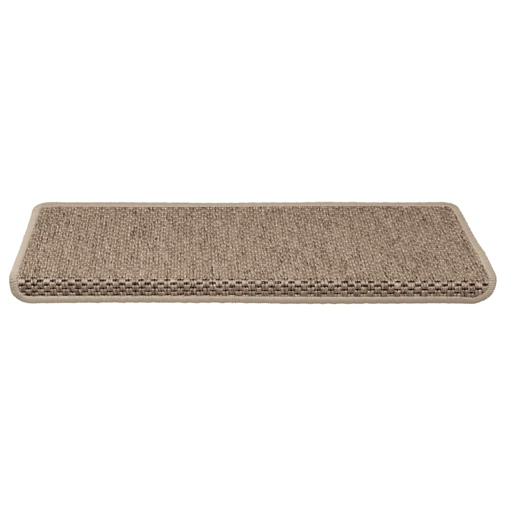Trapmatten zelfklevend 30 st sisal-look 65x21x4 cm zandkleurig