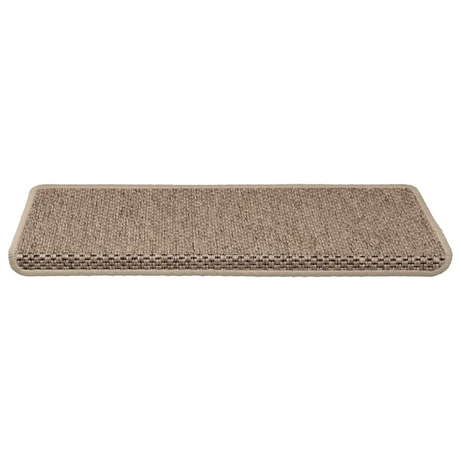 Trapmatten zelfklevend 30 st sisal-look 65x21x4 cm zandkleurig