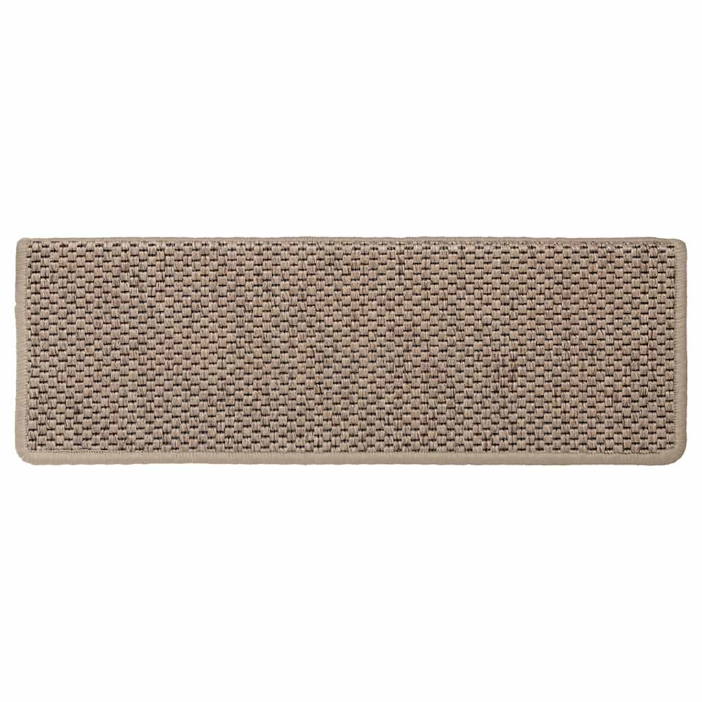 Trapmatten zelfklevend 30 st sisal-look 65x21x4 cm zandkleurig