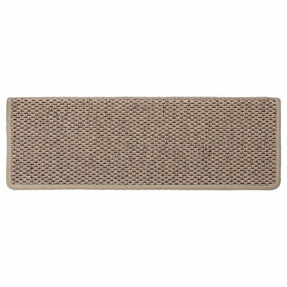 Trapmatten zelfklevend 30 st sisal-look 65x21x4 cm zandkleurig