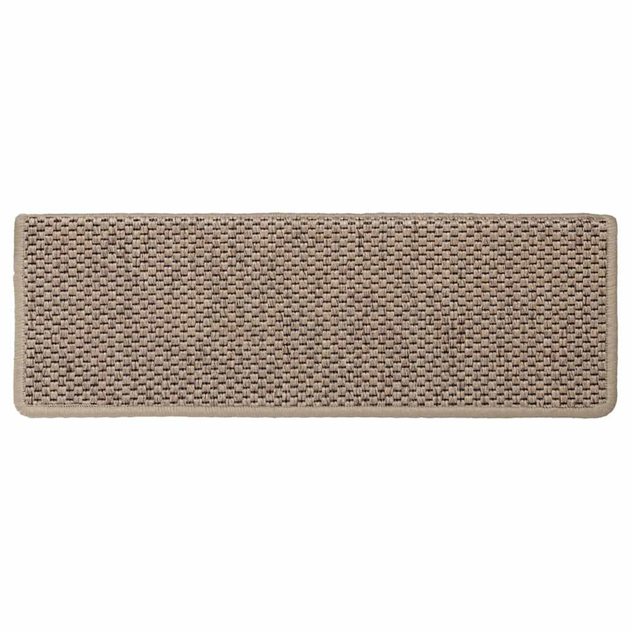 Trapmatten zelfklevend 30 st sisal-look 65x21x4 cm zandkleurig