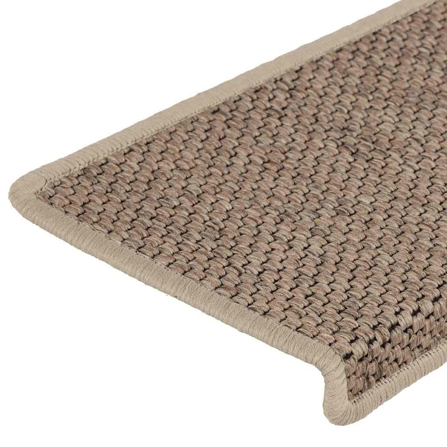 Trapmatten zelfklevend 30 st sisal-look 65x21x4 cm zandkleurig