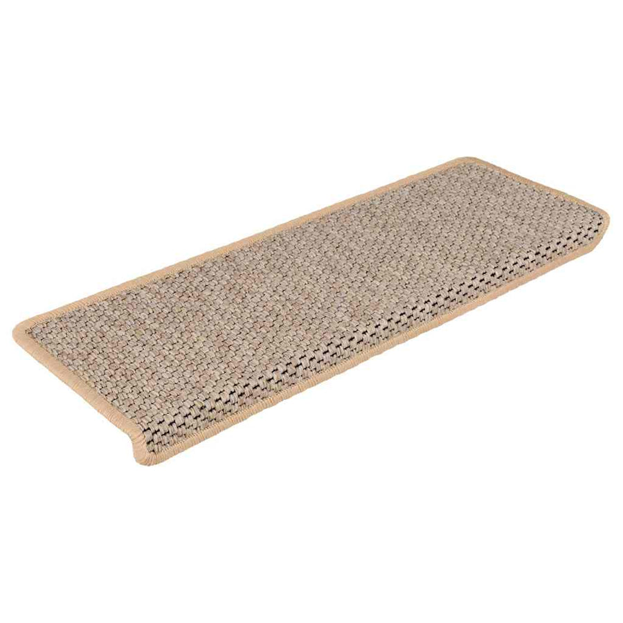 Trapmatten zelfklevend 30 st sisal-look 65x21x4 cm lichtbeige