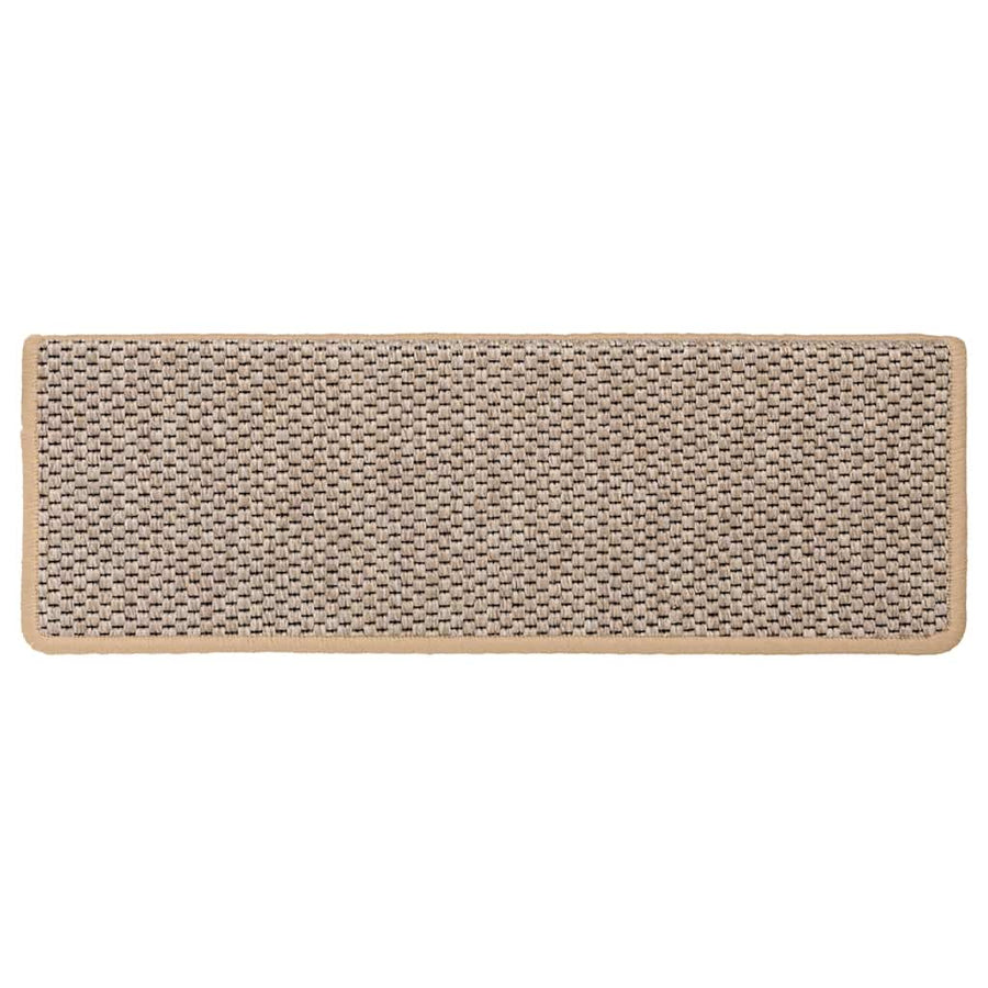 Trapmatten zelfklevend 30 st sisal-look 65x21x4 cm lichtbeige