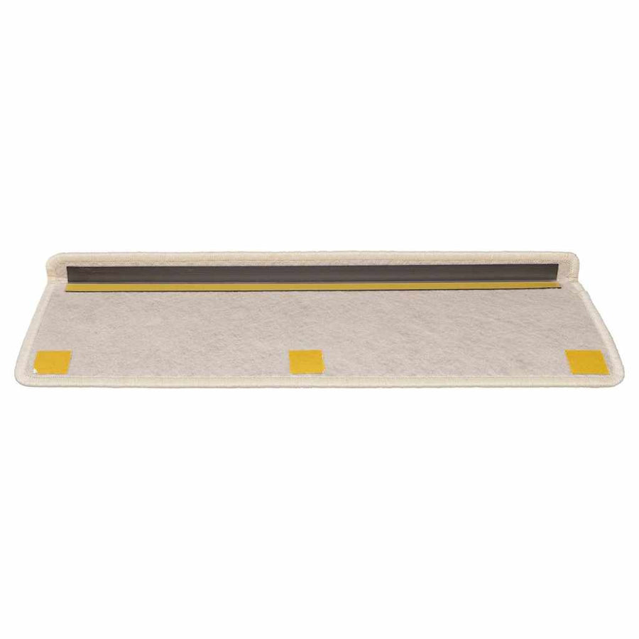 Trapmatten zelfklevend 30 st sisal-look 65x21x4 cm crèmekleurig