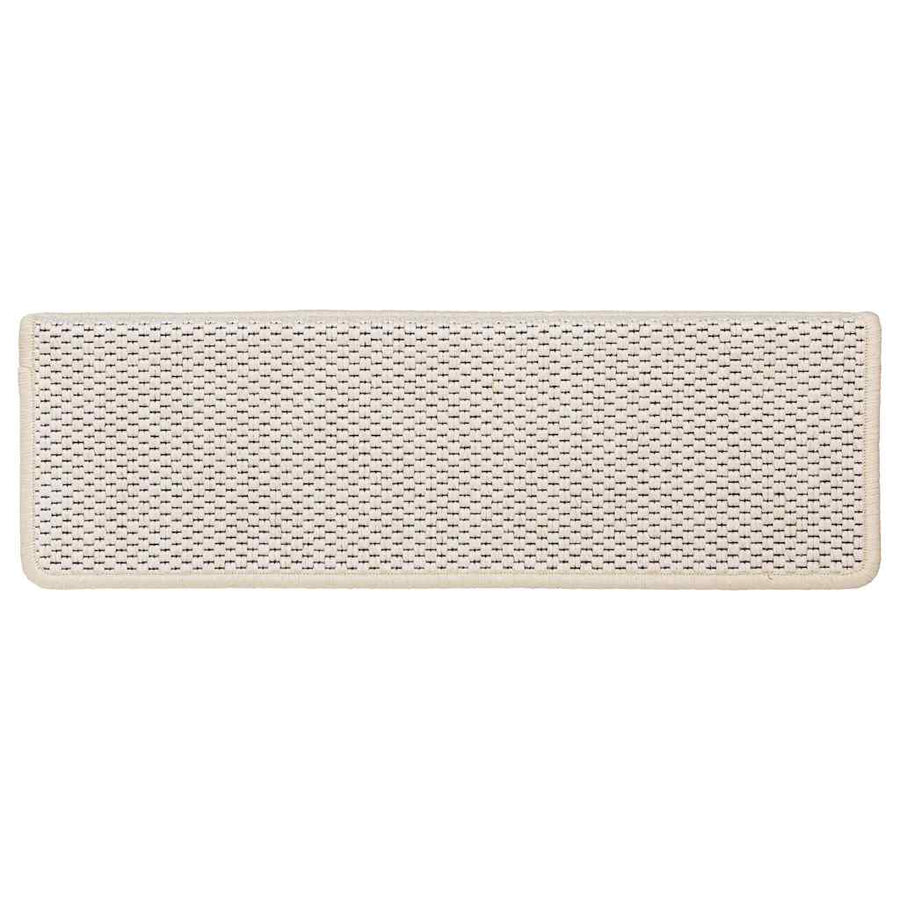 Trapmatten zelfklevend 30 st sisal-look 65x21x4 cm crèmekleurig
