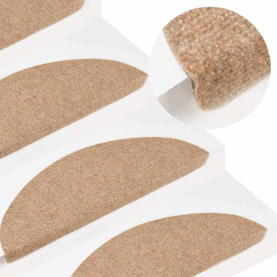 Trapmatten zelfklevend 20 st 65x22,5x3,5 cm beige