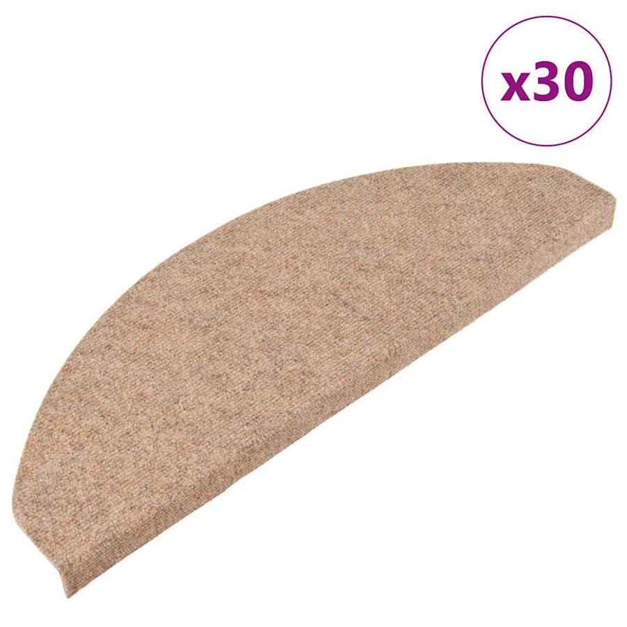 Trapmatten zelfklevend 30 st 65x22,5x3,5 cm beige