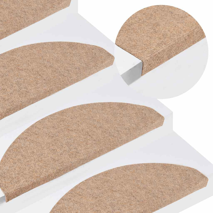 Trapmatten zelfklevend 30 st 65x22,5x3,5 cm beige