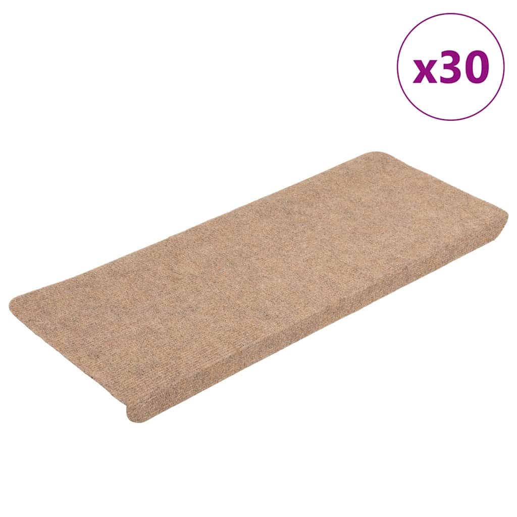 Trapmatten zelfklevend 30 st 65x24,5x3,5 cm beige