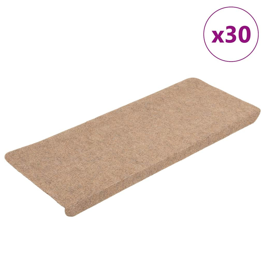 Trapmatten zelfklevend 30 st 65x24,5x3,5 cm beige