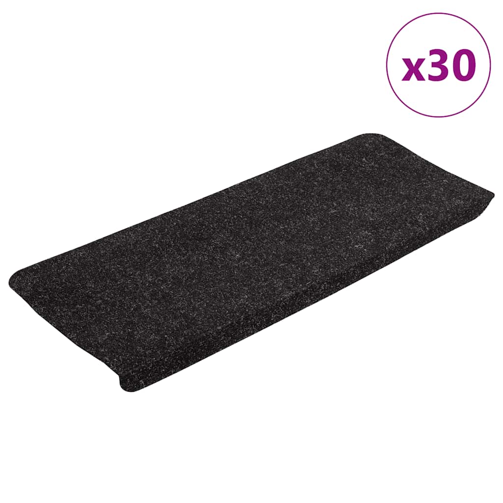 Trapmatten zelfklevend 30 st 65x24,5x3,5 cm antraciet