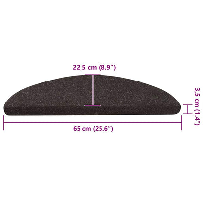 Trapmatten zelfklevend 20 st 65x22,5x3,5 cm zwart