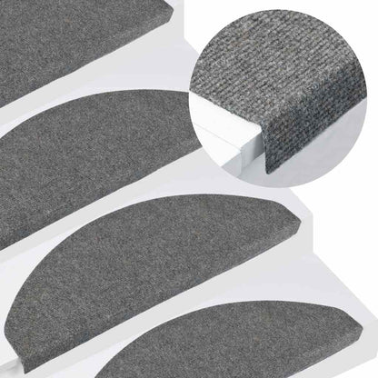 Trapmatten zelfklevend 30 st 65x22,5x3,5 cm grijs