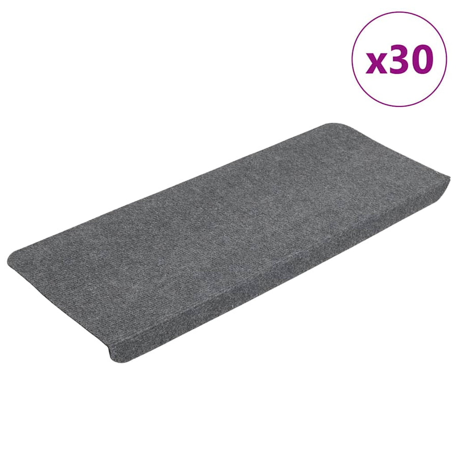 Trapmatten zelfklevend 30 st 65x24,5x3,5 cm grijs
