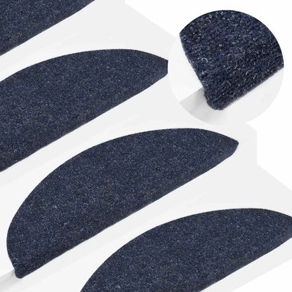 Trapmatten zelfklevend 30 st 56x17x3 cm blauw