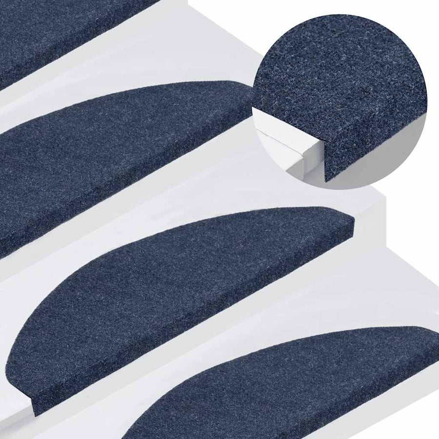 Trapmatten zelfklevend 30 st 65x22,5x3,5 cm blauw