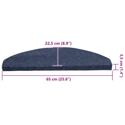 Trapmatten zelfklevend 30 st 65x22,5x3,5 cm blauw