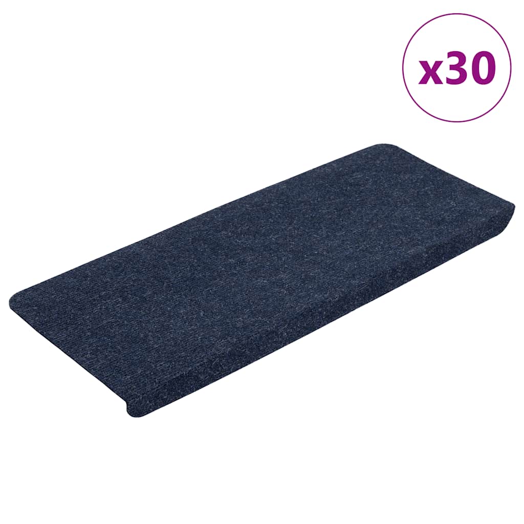 Trapmatten zelfklevend 30 st 65x24,5x3,5 cm blauw